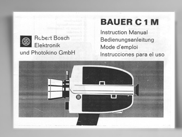 Bauer C 1 M Instruction Manual Reprint multi-language