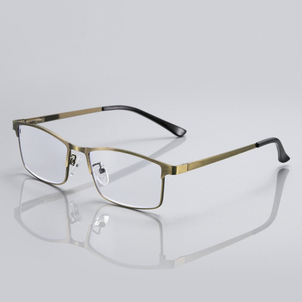 9 PK Mens Spring Hinge Metal Frame Blue Light Blocking Reading Glasses Readers