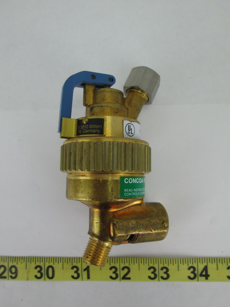 New Witt D5810 Concoa Automatic Flashback Arrestor 801 0786 Oxygen 150 PSI Max