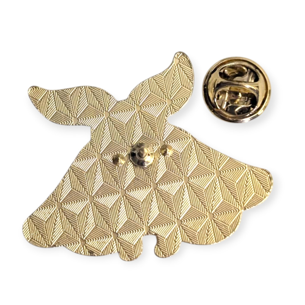 Insect Animal Cryptid Enamel Pin: Moth Mothman