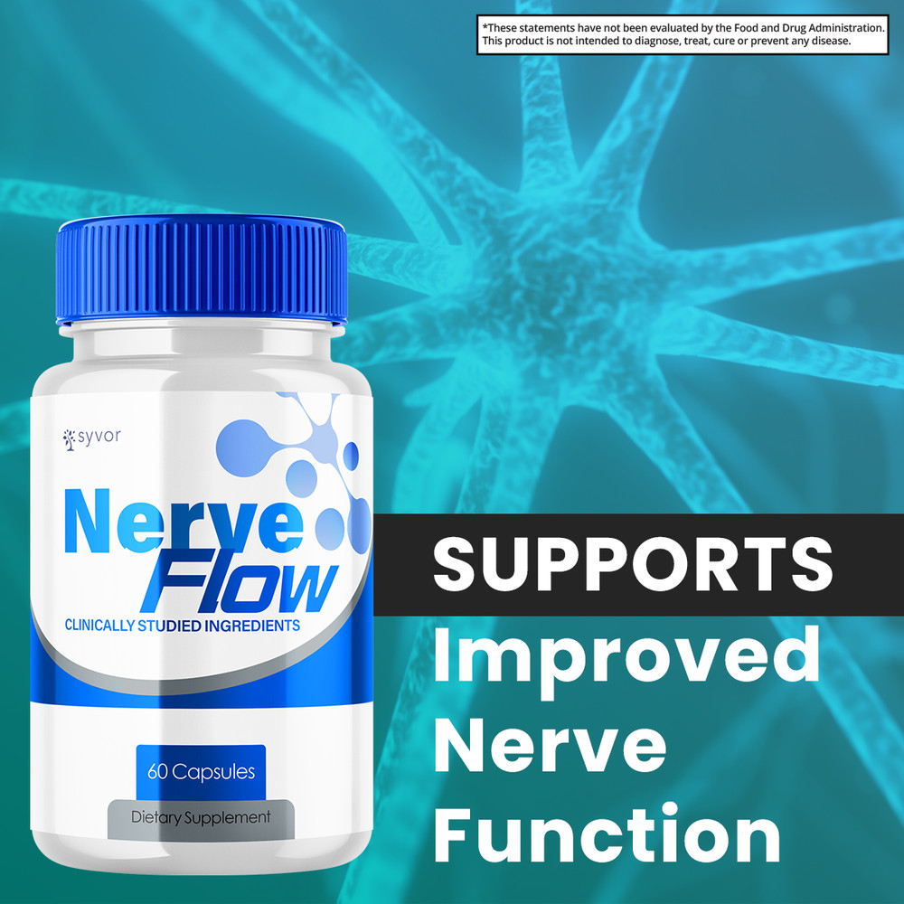 Nerve Flow Advanced Nerve Support Formula Maximum Strength Vitamin 180 Capsules
