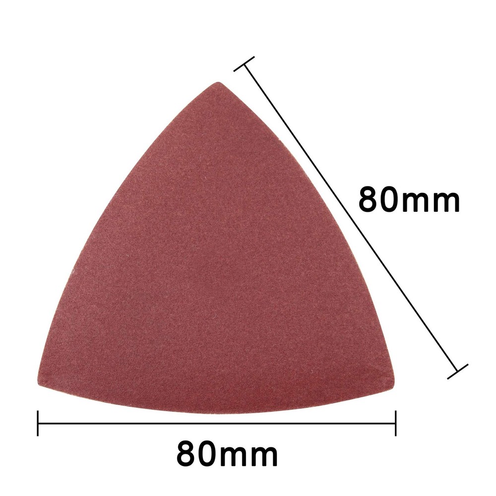 120 Pieces Triangular Sandpaper, Triangle Sanding Sheets Fit 31/8 Inch Oscill...