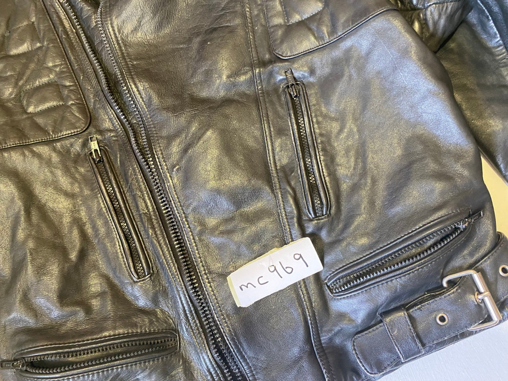 ES Motorcycle Jacket in Black Armpit/armpit 22" (mc969)