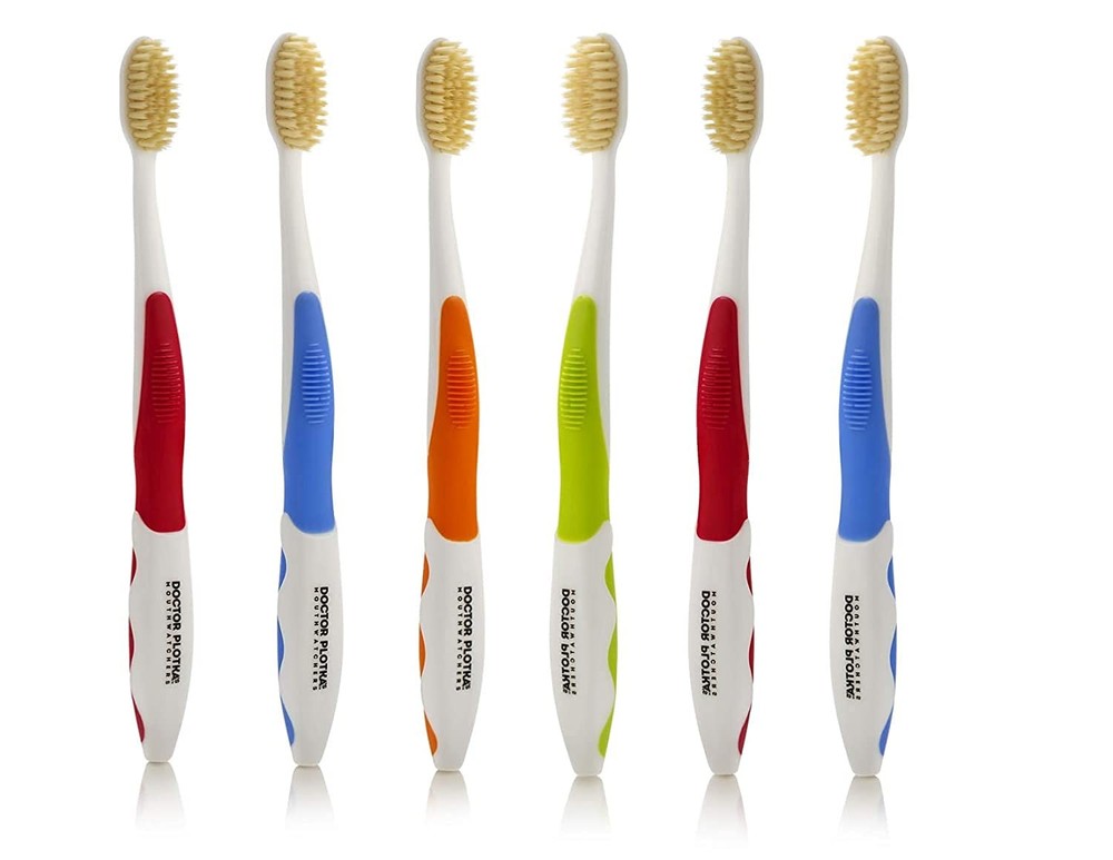 Soft Flossing Toothbrushes for Adults, Value 6 Pack, Ultra Clean Manual Tooth...