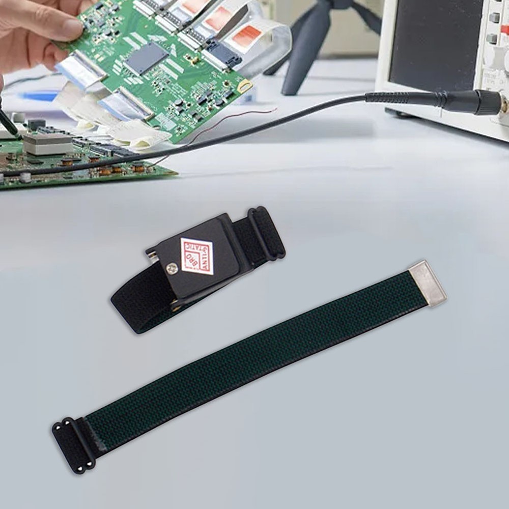 Anti Static Wrist Strap Adjustable for ESD with Conductive Nylon Material