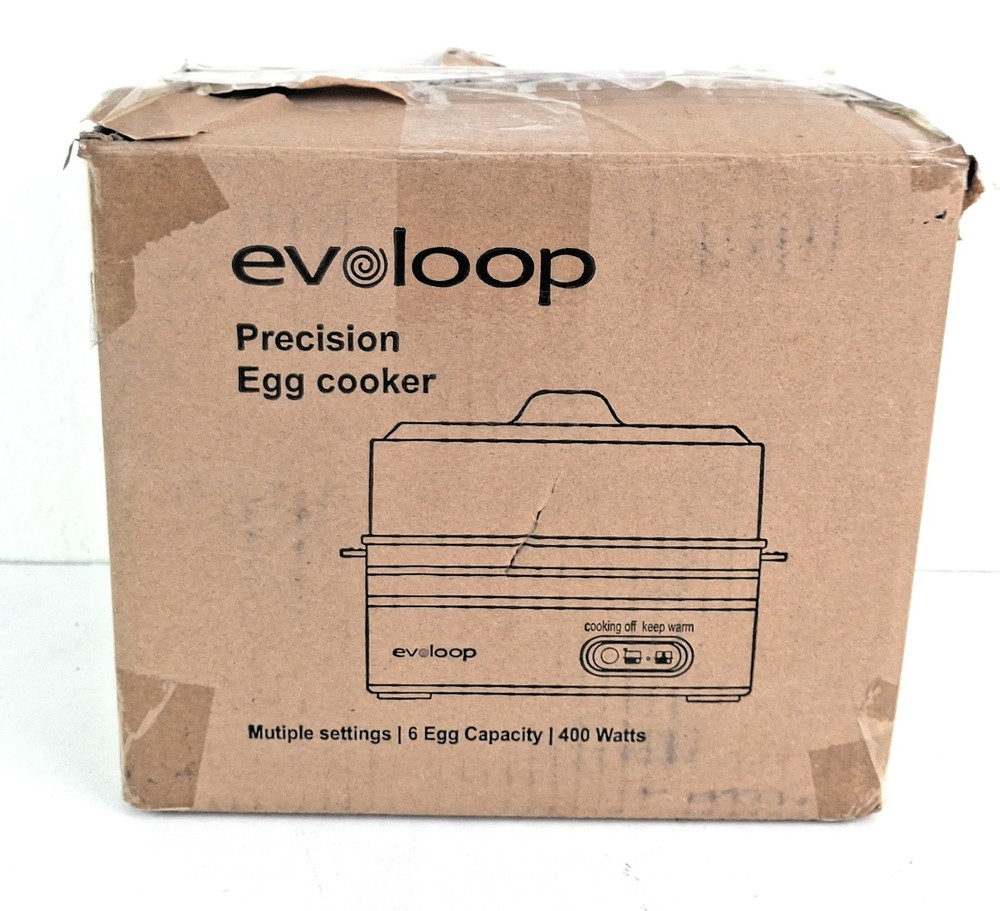 EVOLOOP Quick Egg Cooker 6 Eggs Capacity Model KY-305