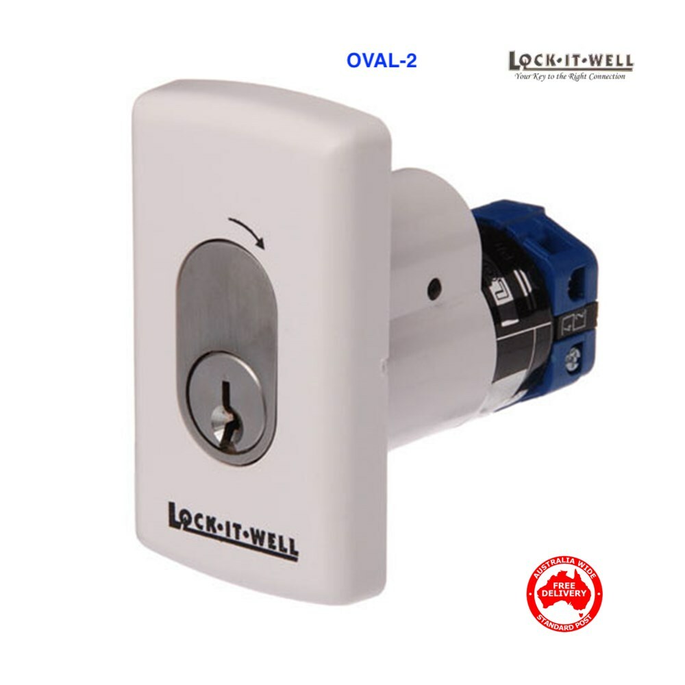 Lock It Well Oval Key Switch-LIWOVAL2