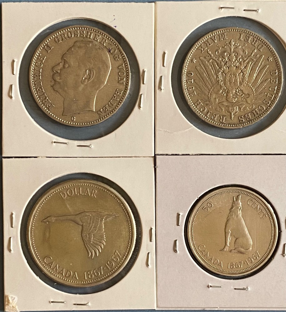 8 World Silver Coins