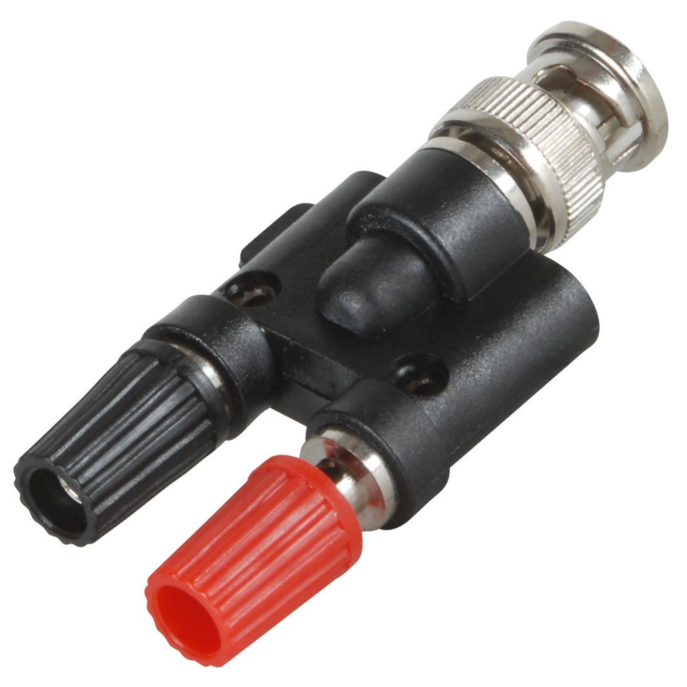 BNC Male To Dual Binding Posts Adapter