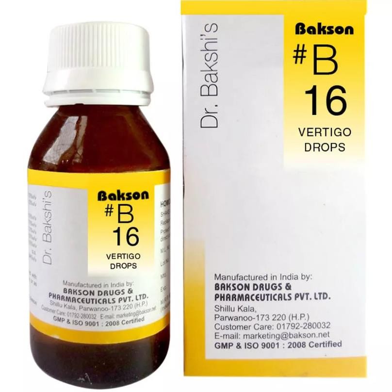 Bakson B16 Vertigo Drops (30ml)