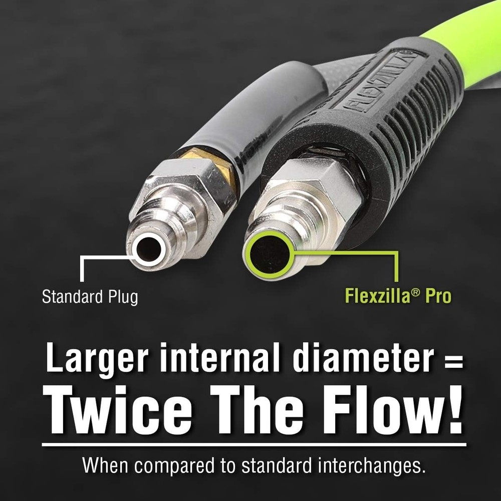Flexzilla High Flow Coupler & Plug, 1/4" NPT, 14-Piece