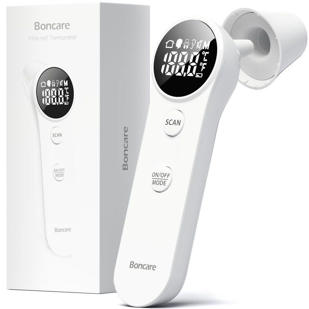 Infrared Ear and Forehead Thermometer, Accurate Digital Temperature Reader