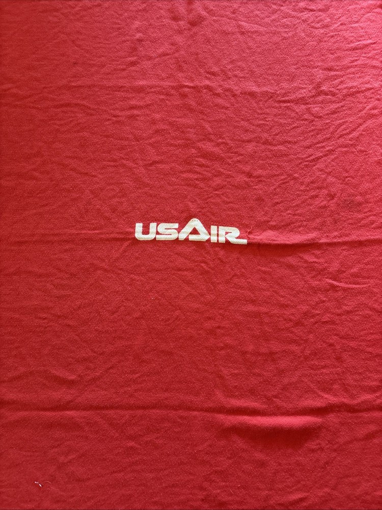 Vintage 1990s USAir Throw Blanket