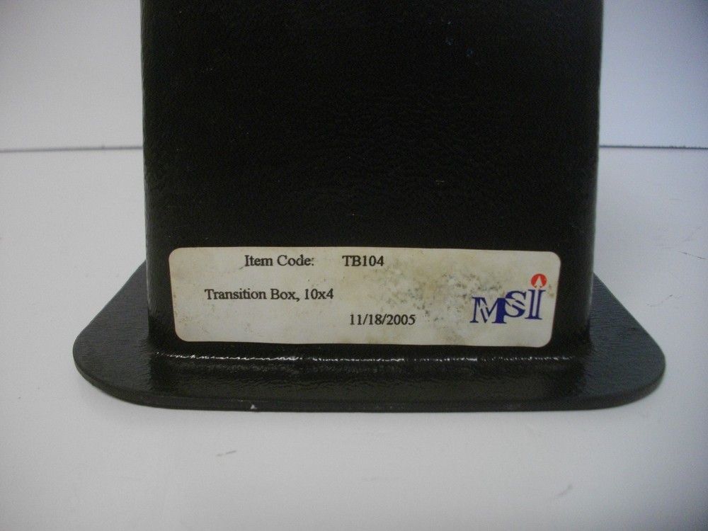 MSI TB104 Blank 10" x 4" ABS Plastic Transition Box