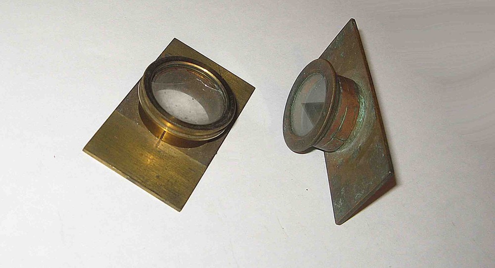 PAIR (2) Late 19th Century Brass MICROSCOPE 'LIVE BOX' BUG BOX COMPRESSORIUM