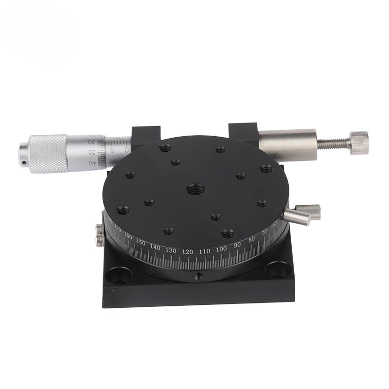 R-axis Rotary Stage Displacement Table 360 ° Angle Fine-tuning Indexing Discs