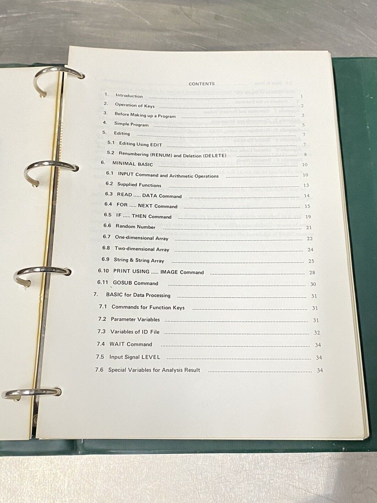 Shimadzu CR601 Basic / Chromatop Integrator - Users Guide / Instruction Manual
