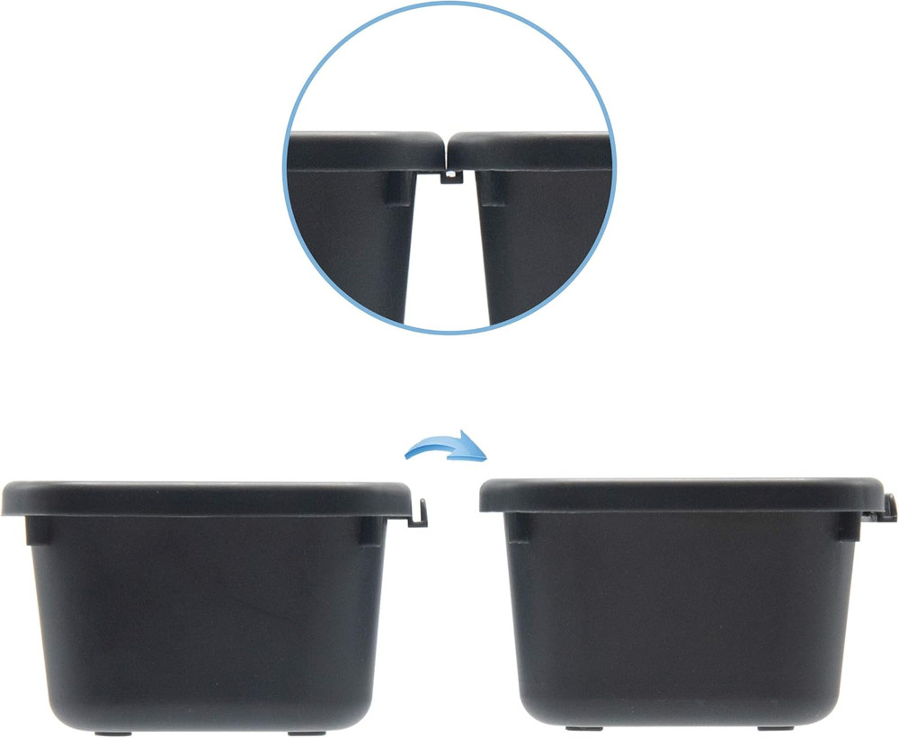 Interlocking Desk Drawer Organizer Separators for Kitchen, Bathroom, Makeup, Off