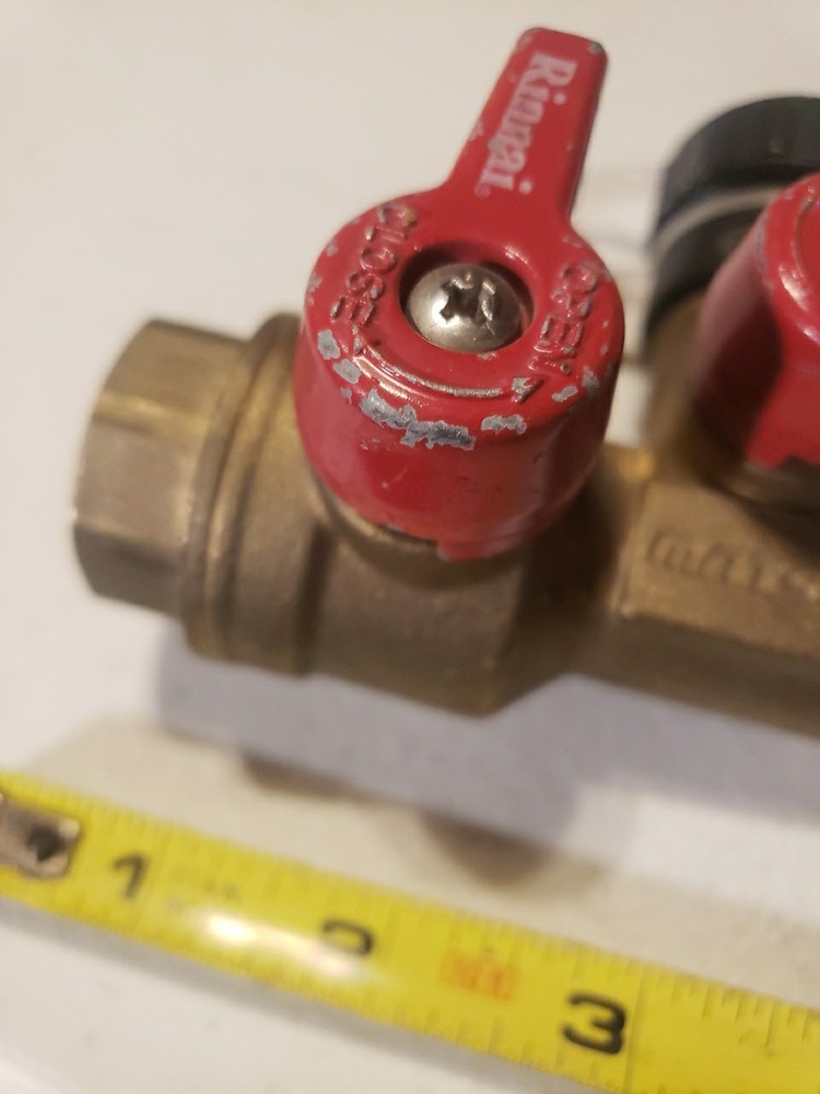 Rinnai threaded isolation valve