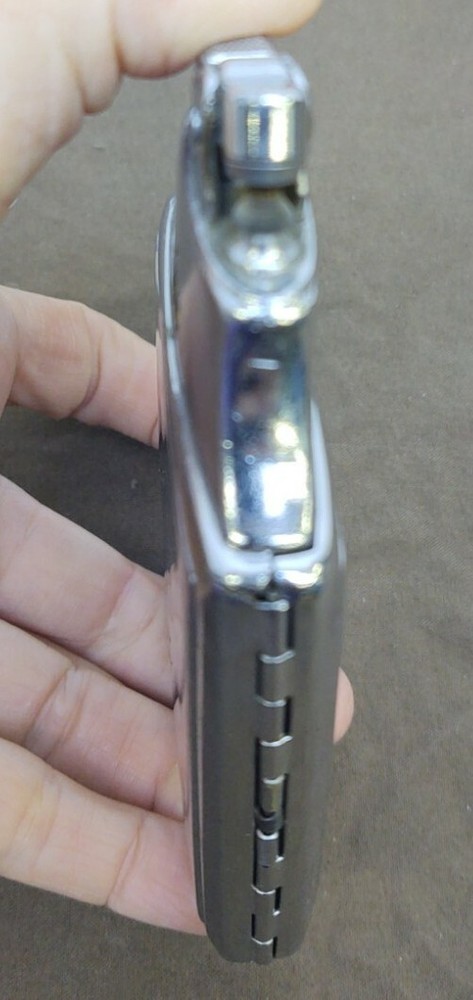 Vintage Ronson Monogram Combo Cigarette Lighter & Cigarette Case