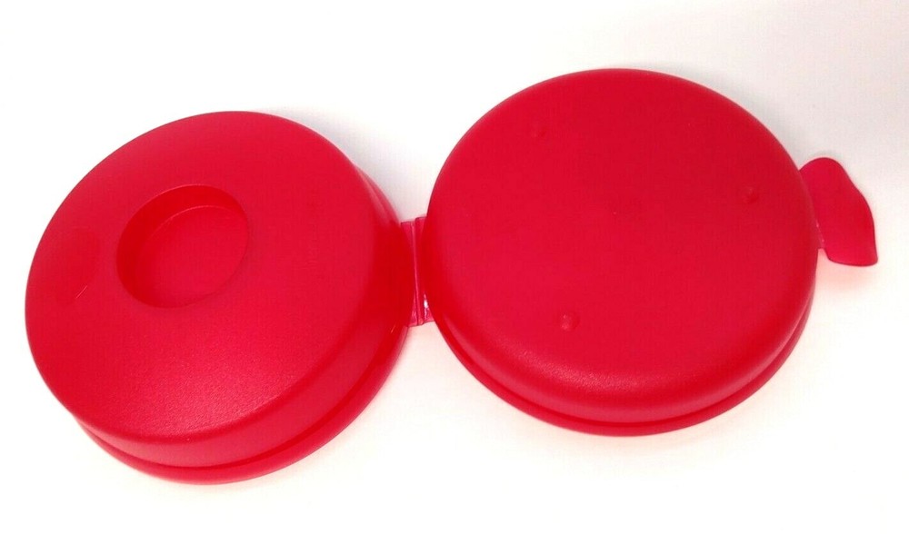 Tupperware Red Bagel / Sandwich Holder 4440A-4
