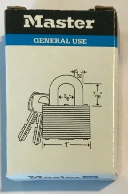 Master Lock 12 No. 10 General Use Keyed L-23 Padlock