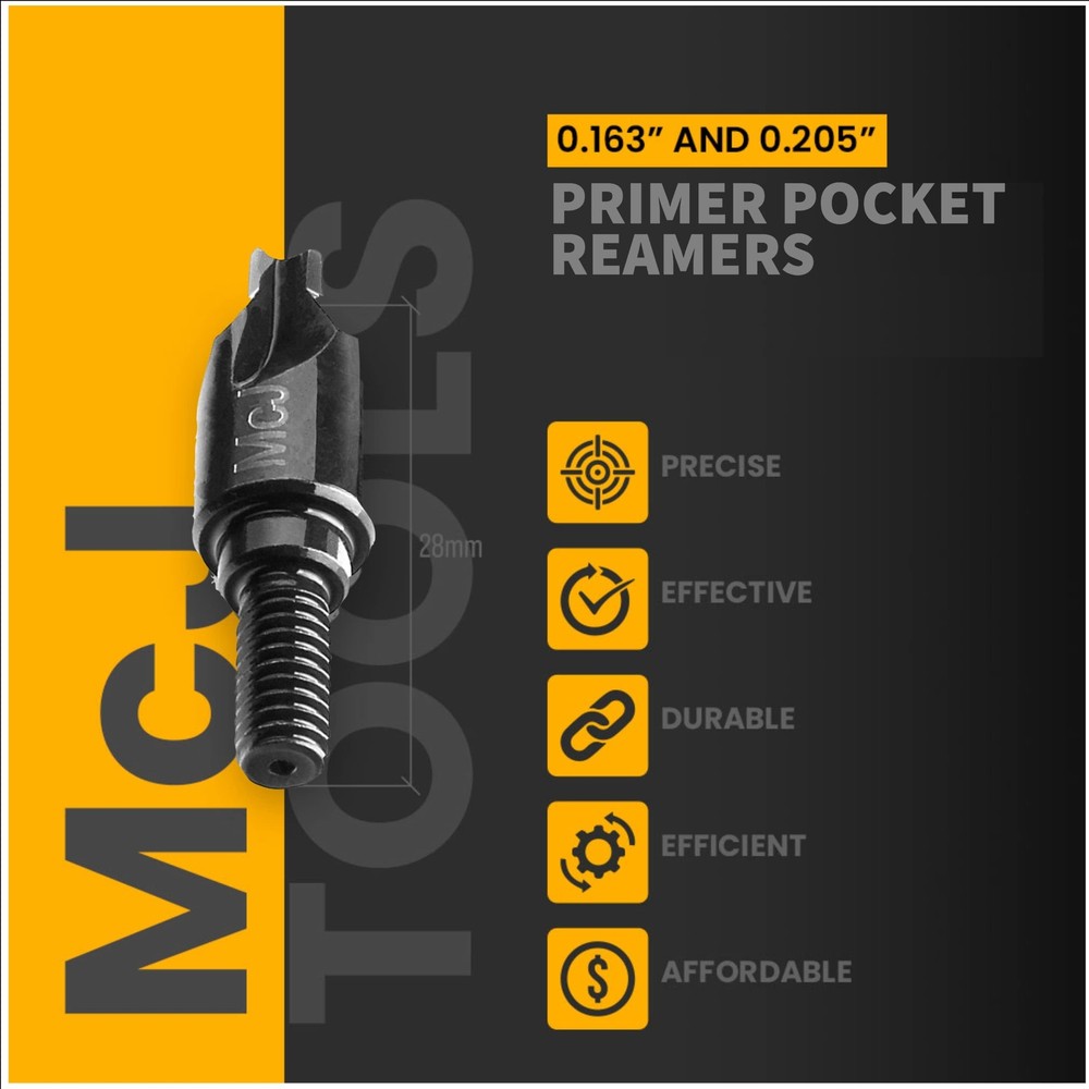 McJ Tools Reloading Primer Pocket Tools, Includes Cleaners, Uniformers, Reame...