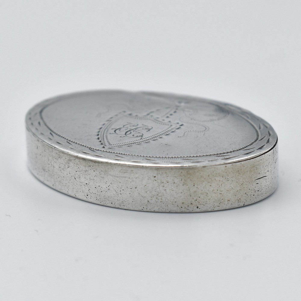 Samuel Pemberton Georgian Solid Silver Patch Box Snuff Box Circa 1790