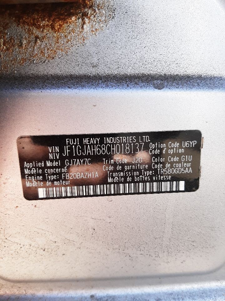 IMPREZA 2012 Headrest 928025