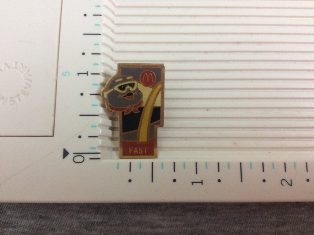Vintage McDonalds FAST Enamel Lapel Pin