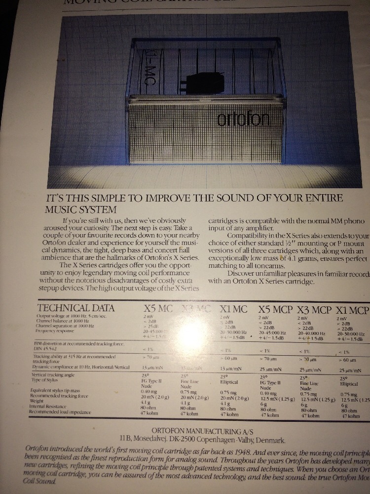 Ostrofon X Series Four Panel Marketing Brochure