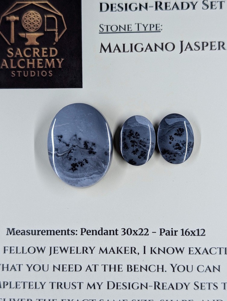 Oval Shape - Maligano Jasper - Design-Ready Set