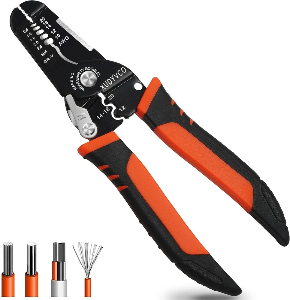 Versatile 7-Inch Wire Stripper Tool - 5 Functions for Home and Professional Use