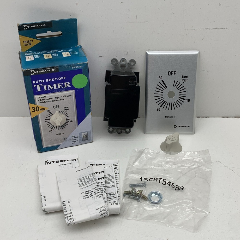Intermatic FF30MC SPST Spring Wound Countdown Timer Time Switch Dial 0-30 Minute