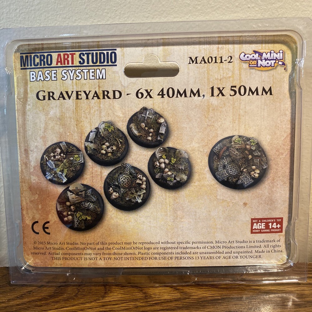 Micro Art Studio Bases: Graveyard 6x40mm 1x50mm
