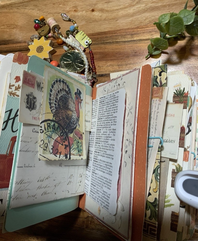 Autumn Fall Handmade Junk Journal