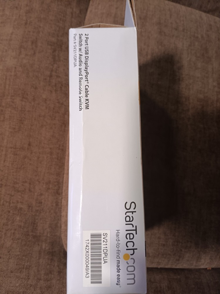 startech.com 2 port usb displayport cable kvm switch w/ audio and remote switch