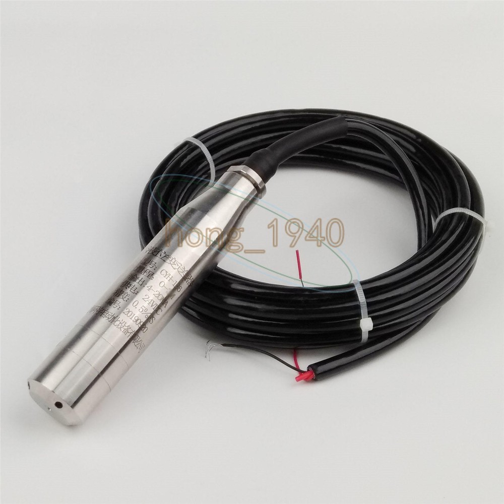 4-20MA Water Level Transmitter Liquid Level Transducer Sensor 1.0m Range