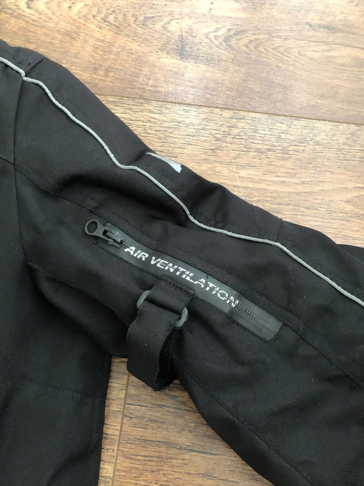 MVK Textile Waterproof Motorcycle Jacket CE Armoured size Small - Black