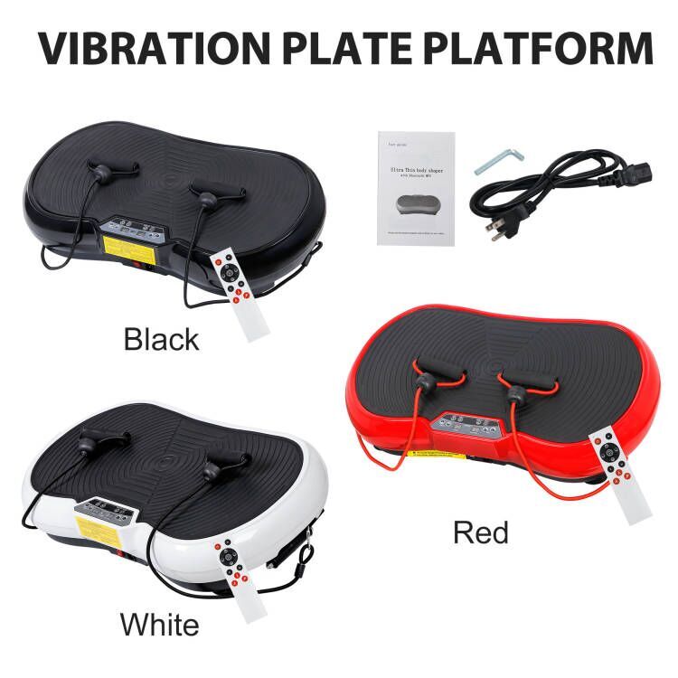 3 Colors Exercise Platform Whole Body Vibration Plate Trainer Vibration Machine