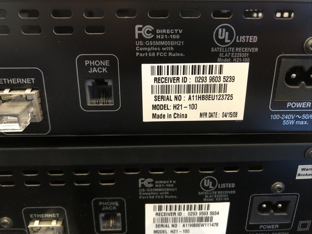 DIRECTV H21-100 HD Digital Satellite Receiver