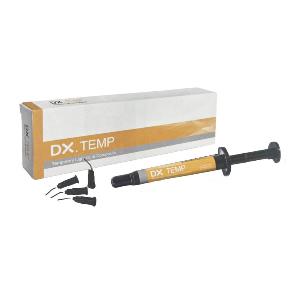 Dx.temp Dental Temporary Light Cure Composite 2.5G/syringe Clear Color