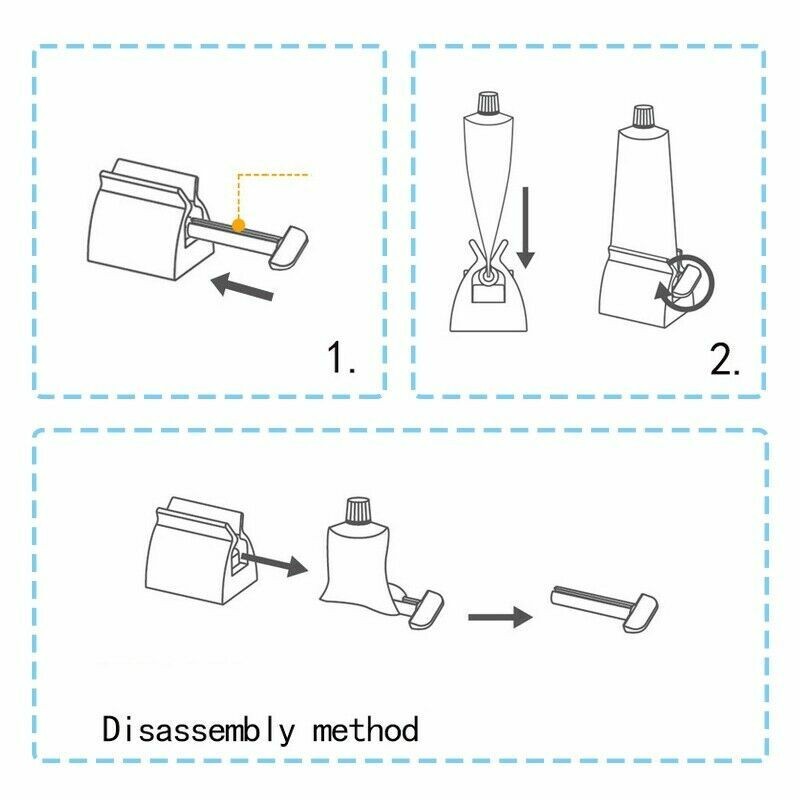 NEW Stainless Steel Rolling Toothpaste Squeezer Dispenser Squeeze TOOLS