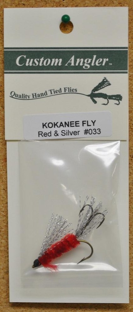 CALR KOKANEE FLY  RED AND SILVER