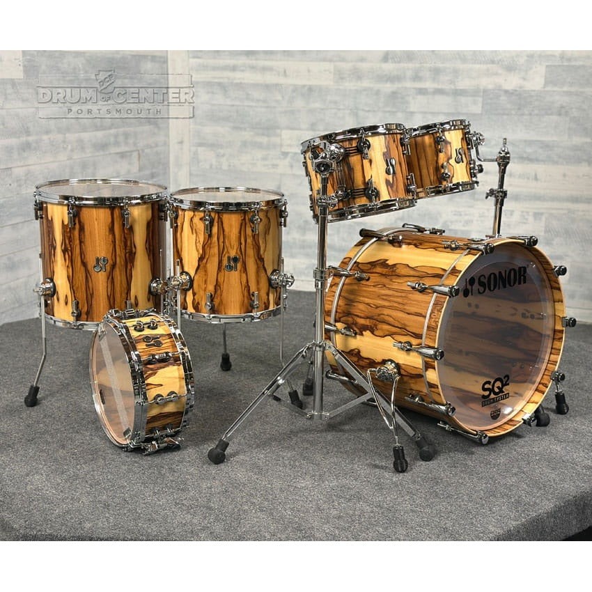 Sonor SQ2 Beech 6pc Drum Set African Marble Semi Gloss