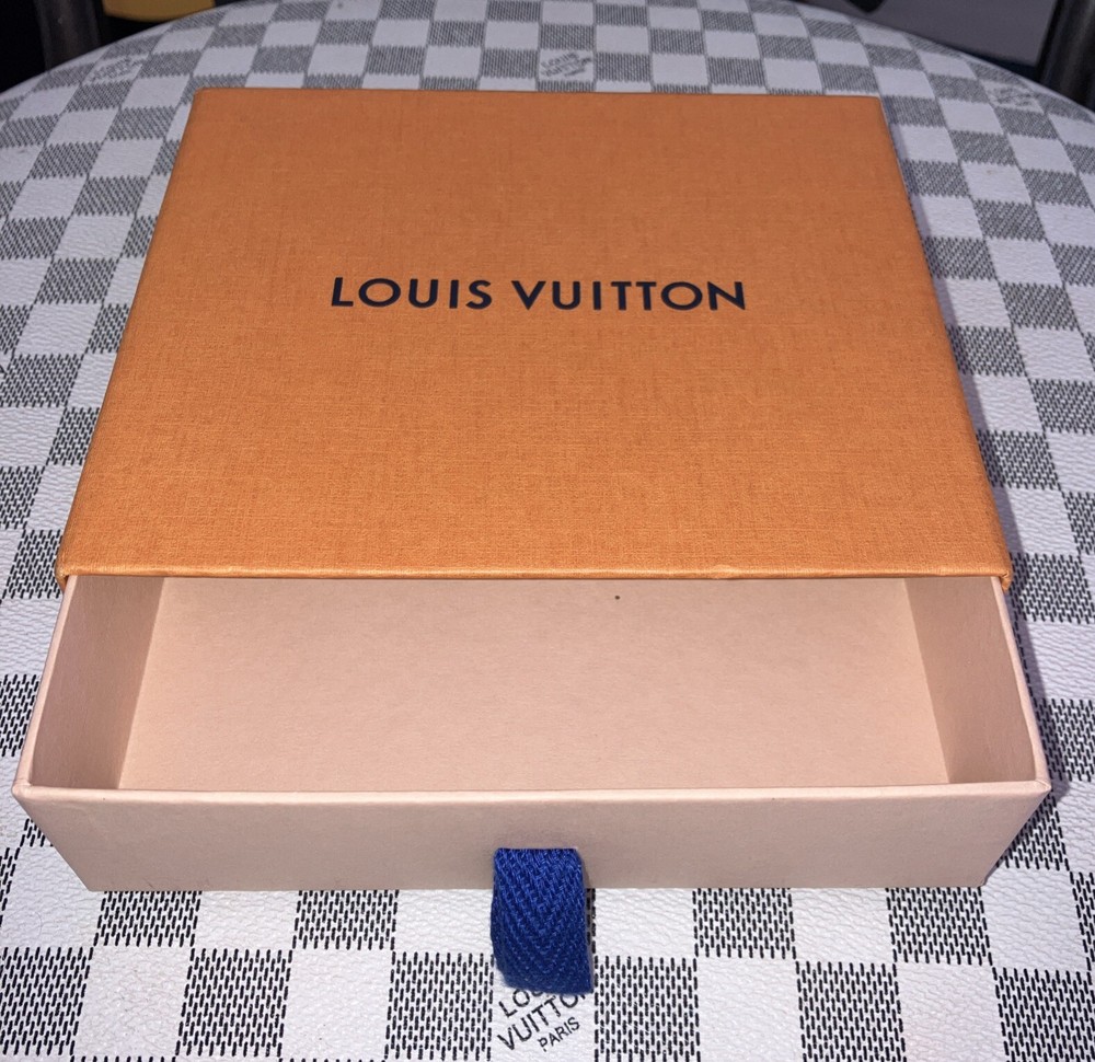 Authentic LOUIS VUITTON Wallet Drawer Style Empty Box 5.75" x 5” X 1.5".