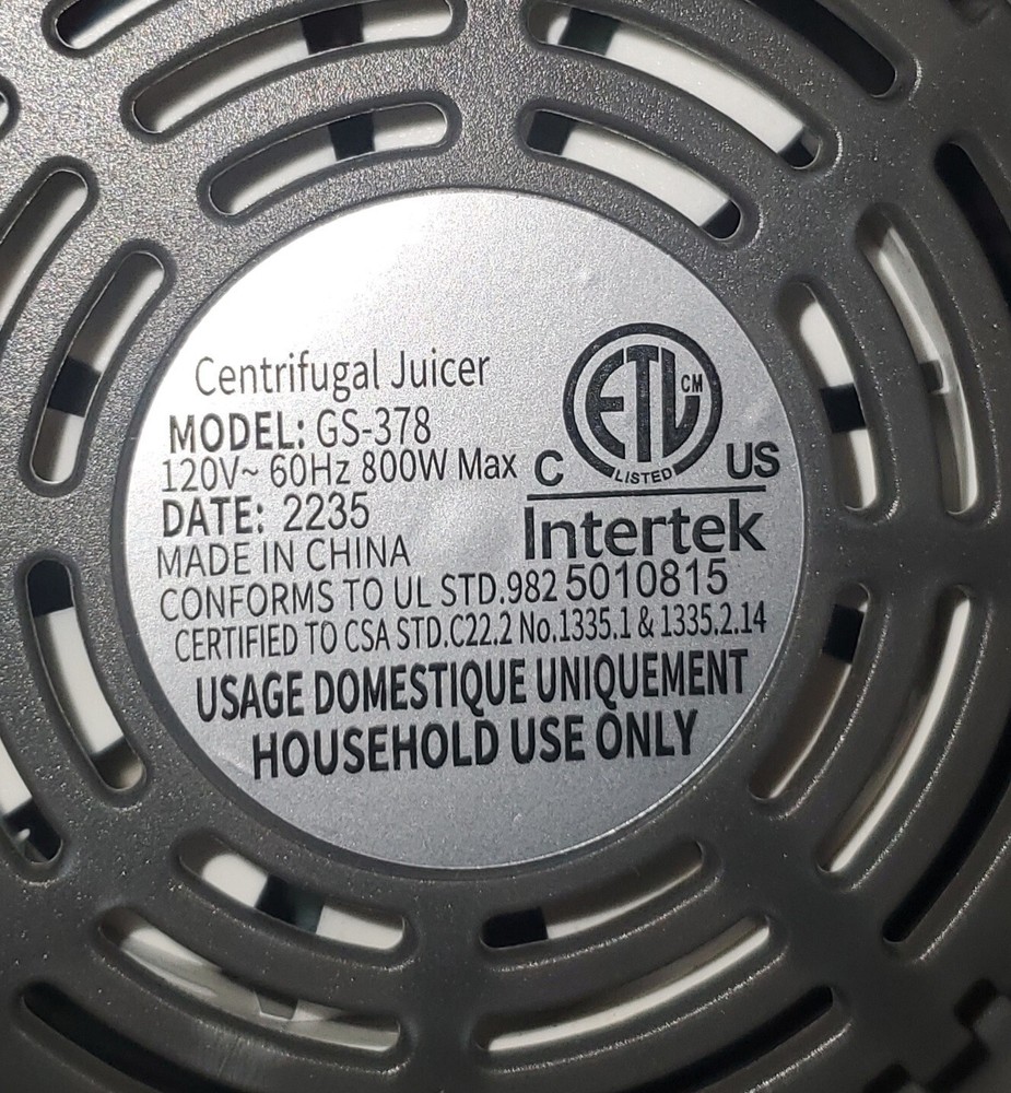 GDOR 800 Watt Juicer