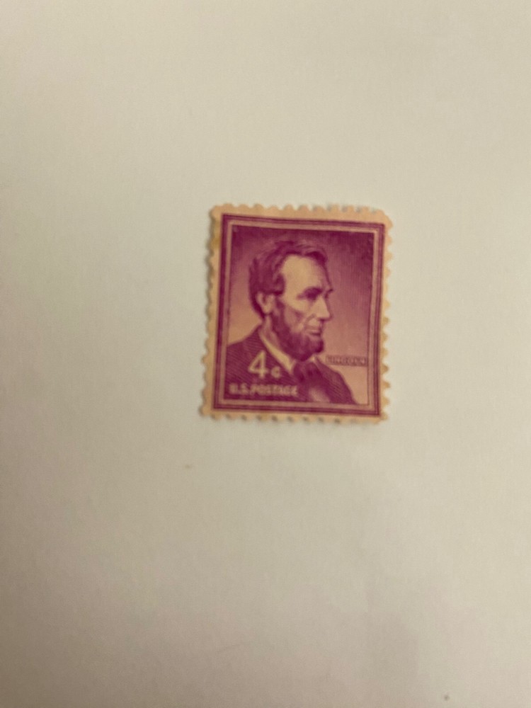 Lincoln Stamp .04 Purple great condition
