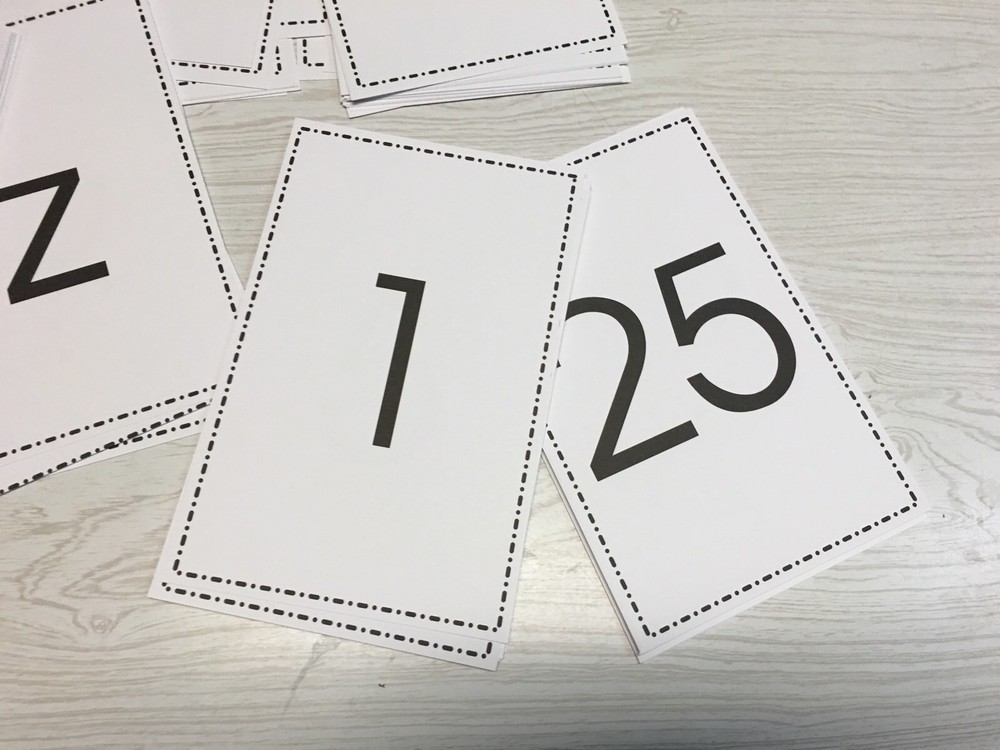 LAMINATED- Numbers & Letters (Upper And Lower Case) Flash card Set - 78 Cards.
