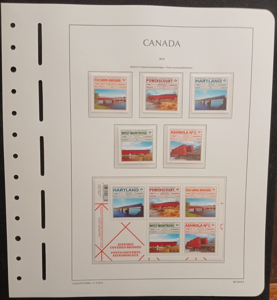 2019 Canada Year Set On Lighthouse/Leuchtturm Hingless Pages